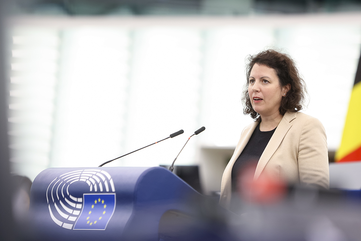 Manuela Ripa (ÖDP) spricht im EU-Parlament zur Verpackungsverordnung