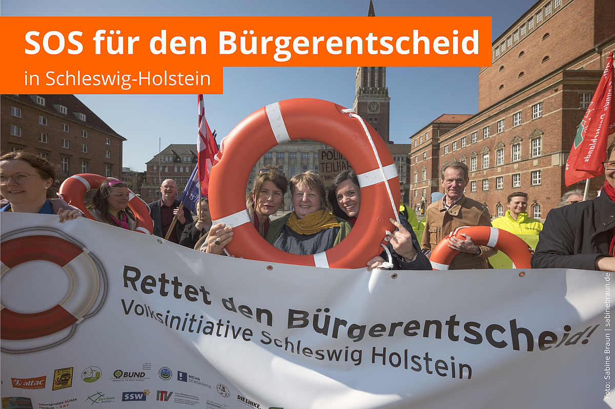 SOS für den Bürgerentscheid in Schleswig-Holstein!