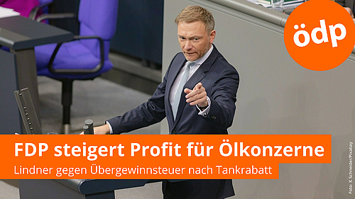 Finanzminister Christian Lindner im Bundestag