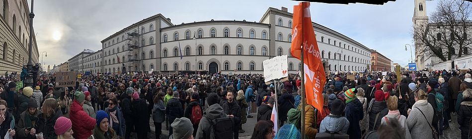 Demonstration in München