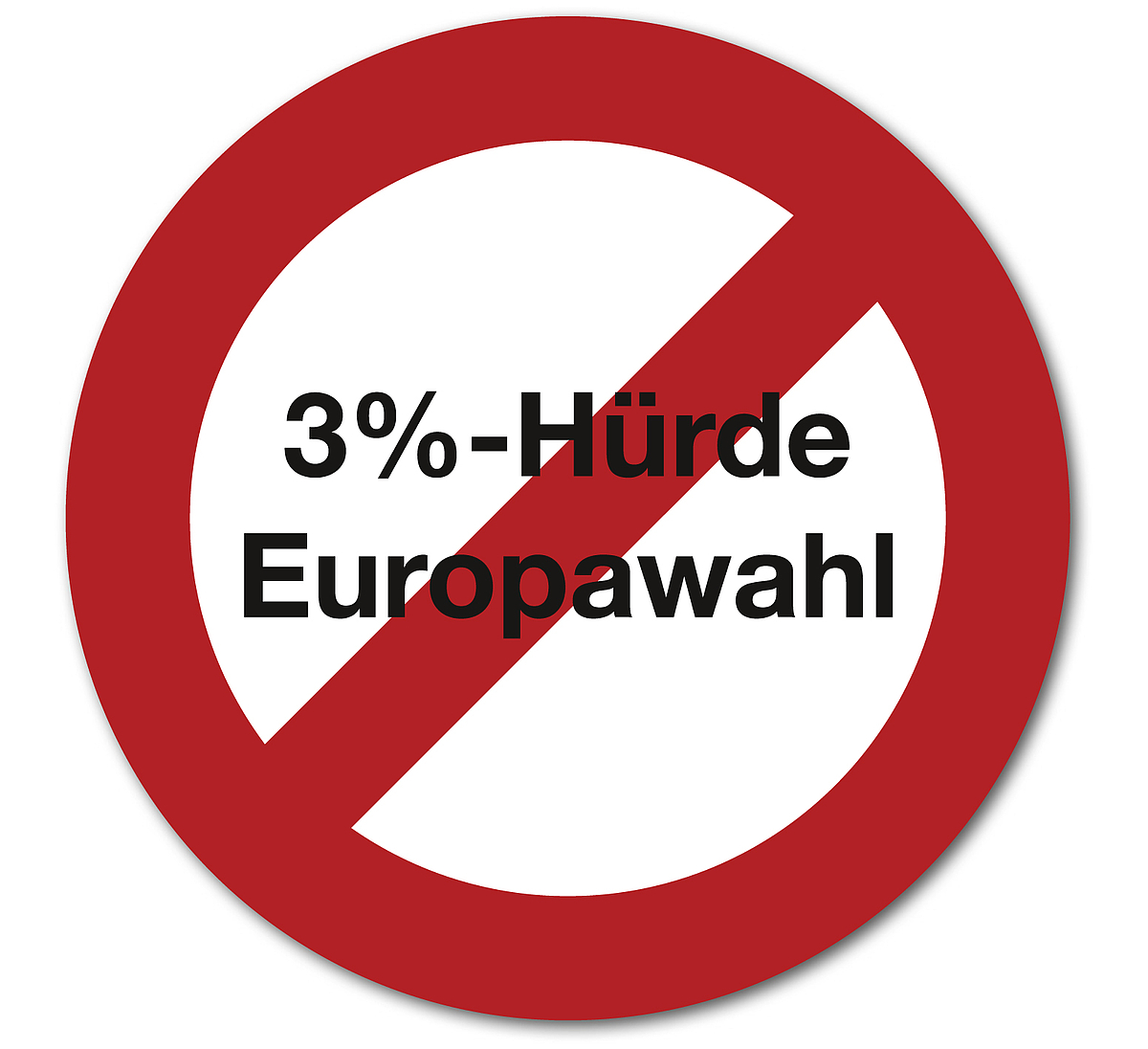 3Prozent-Huerde-Schild