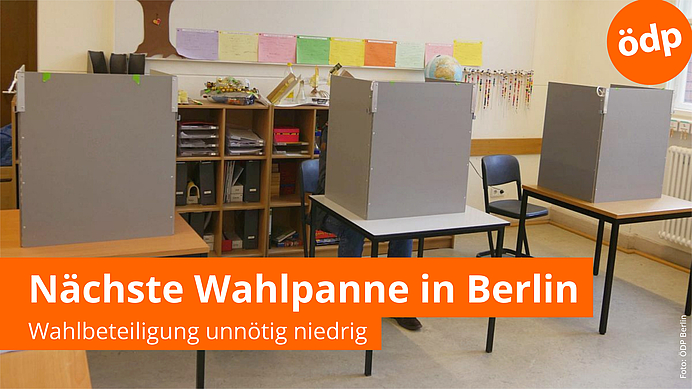 Drei Wahlkabinen, Beines nur eines Wählers