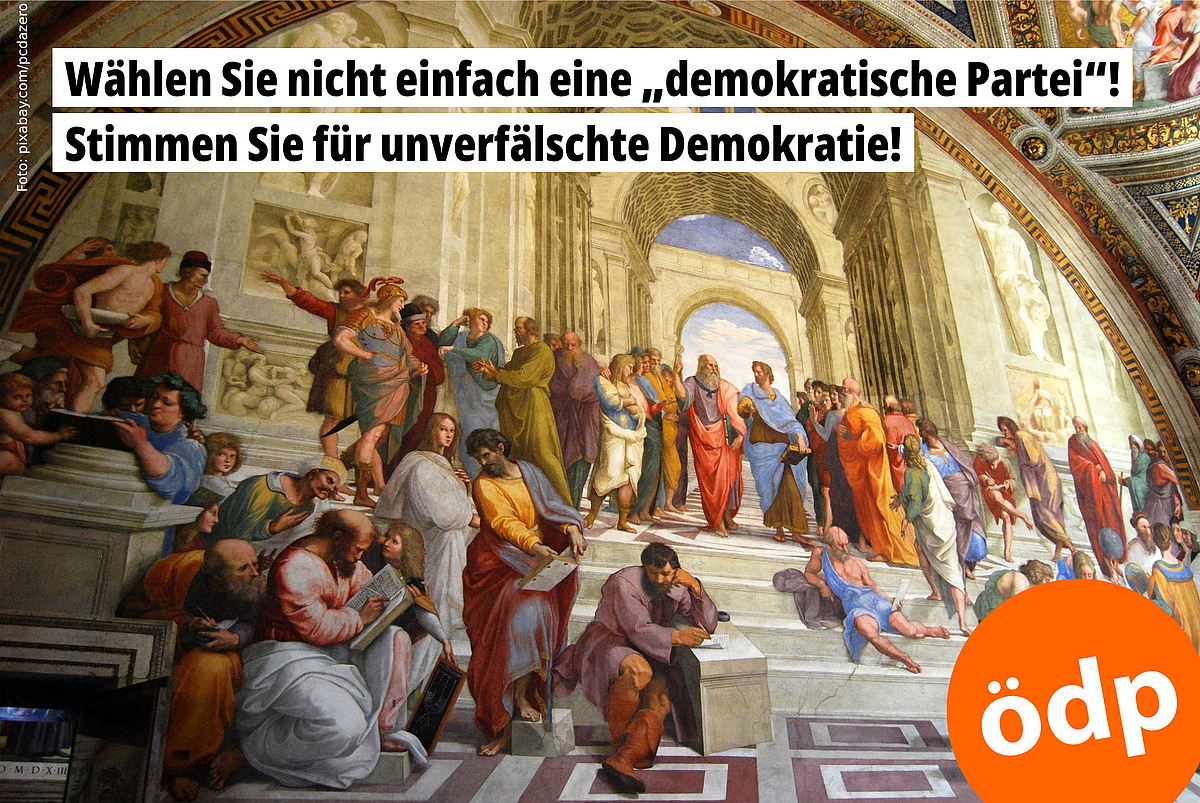 Wählen Sie nicht einfach eine „demokratische Partei“! Stimmen Sie für unverfälschte Demokratie! – Foto: pixabay.com/pcdazero