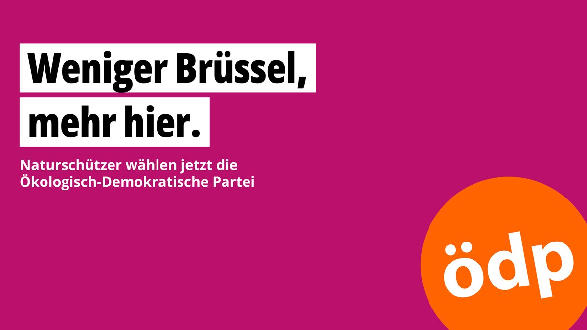 Weniger Brüssel, mehr hier. Weniger Brüssel, mehr hier.