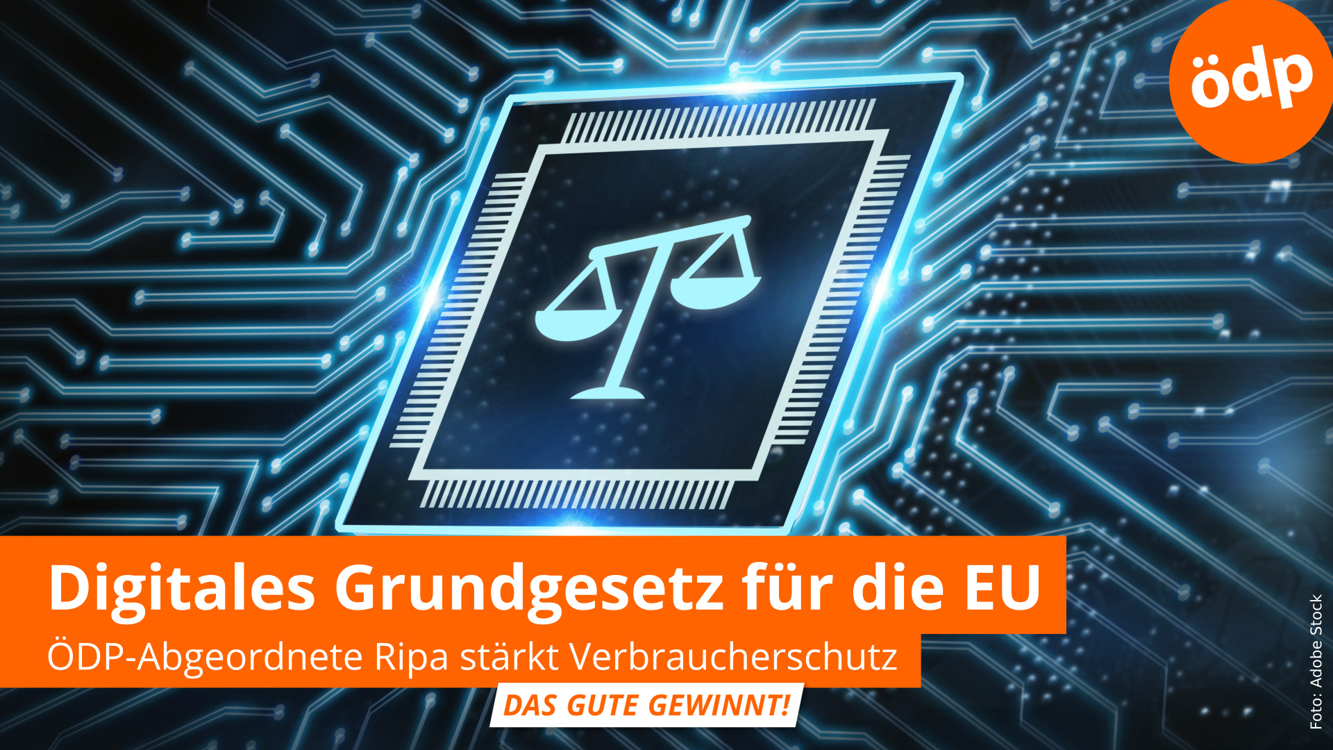 Symbolbild: Waage für Justiz im Internet